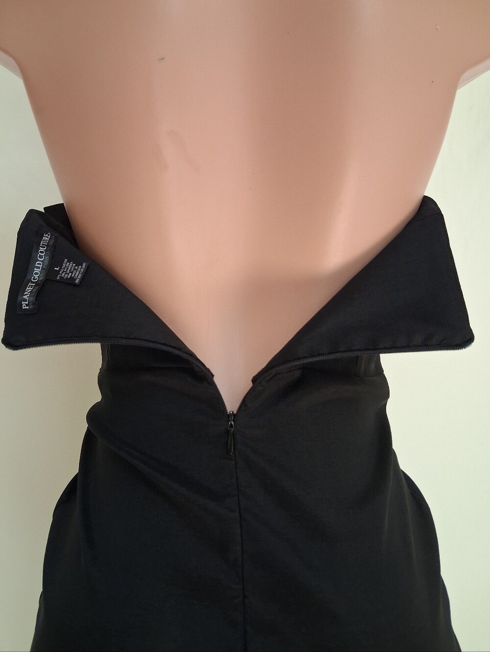 Planet Gold Couture Strapless Side Bow Ruched Bodycon Dress L View 6